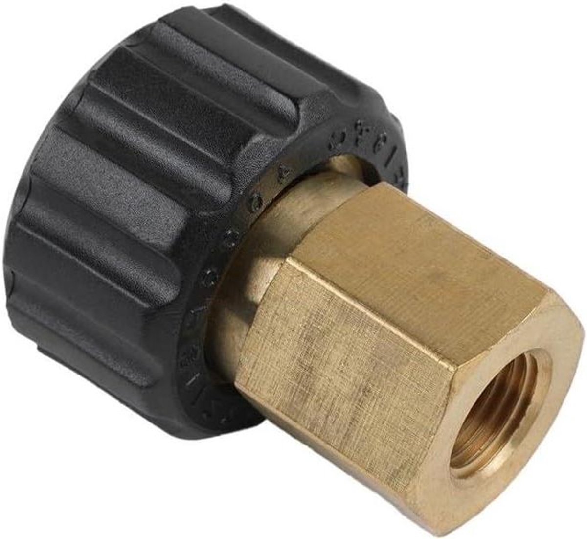 Kunststof Adapter - Hogedruk Koppeling - Reinigingswerkzaamheden - Hoge Drukbestendig - M22 x G1/4 - Grijs
