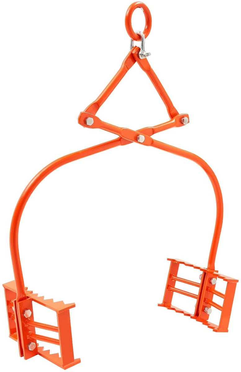 Stenen Hef Tang - Grijper Blokken - Zware Lasten Tillen - Verstelbare Klem - 500 kg Capaciteit - Oranje