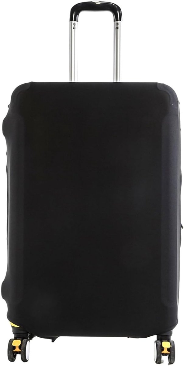 Beschermende Reiskofferhoes van Elastisch Materiaal, Herbruikbare Luggage Cover voor Koffers van 26-28 Zoll, Zwart en Duurzaam