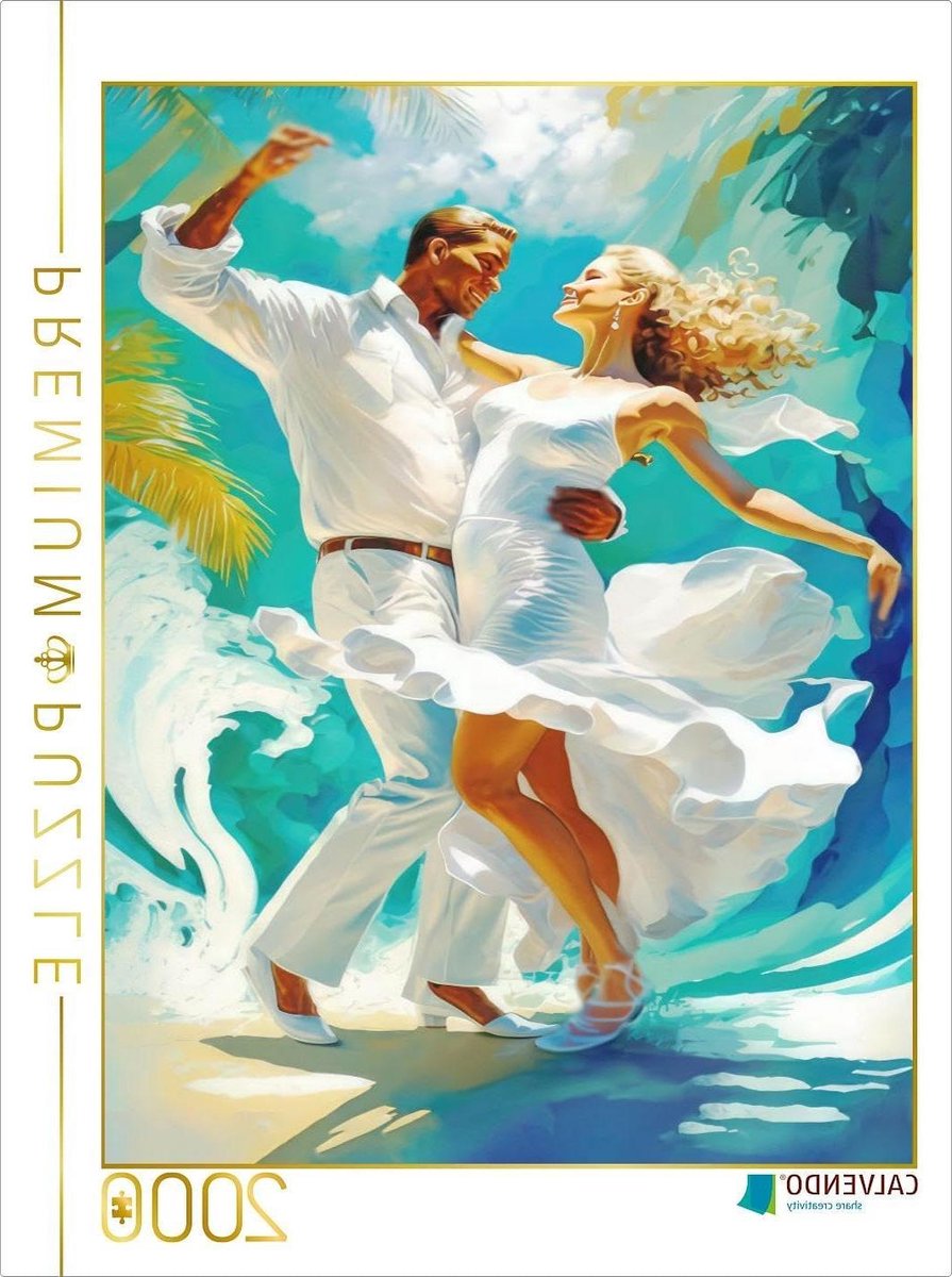 Legpuzzel Dansen - Fotopuzzel Puzzelspel - Ontspannen Vrije Tijd - Prachtige Tropische Afbeelding - 67 x 90 cm - Multicolor