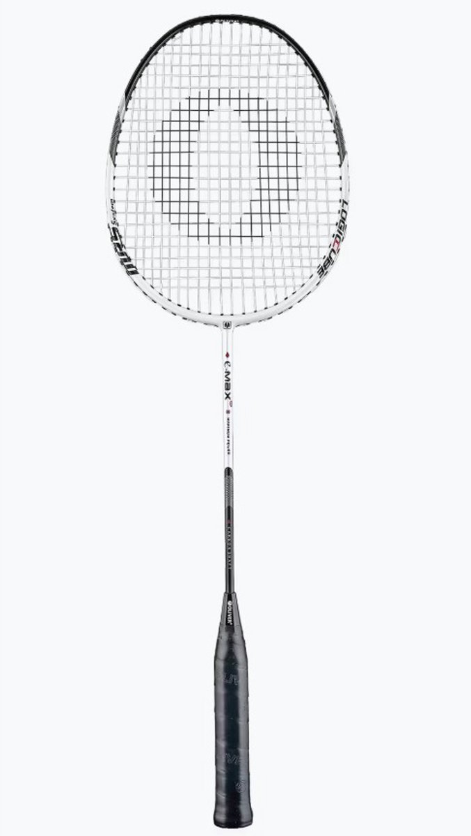 Oliver badmintonracket E-MAX 88 - wit / zwart - allround
