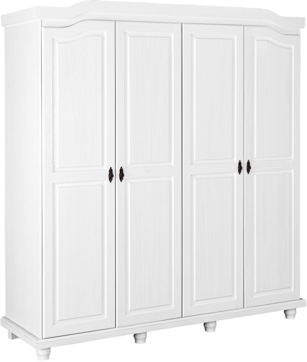 Kledingkast Ivy 197cm 4 deuren - wit