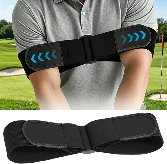 Golf Armband - Trainingshulpmiddel - Swing Verbeteren - Stabiele Houding - Verstelbaar - Zwart van GOLF — afbeelding 4