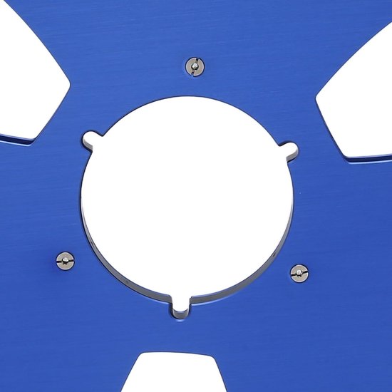 Lege Spoel - Aluminium Spoel - Muziek Opnemen - 3 Gaten Ontwerp - 10.5 Inch - Blauw — afbeelding 2