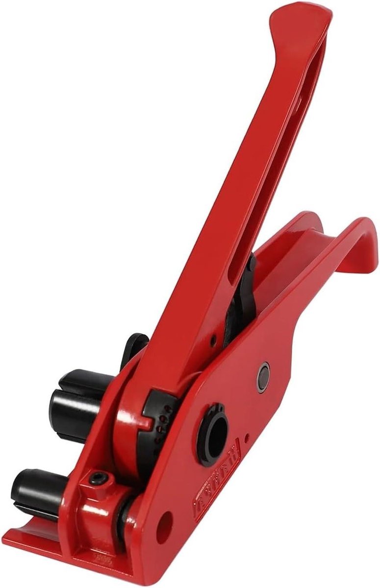 Verpakkingsbandset met Spanner - Omsnoeringsset Strapping - Pakketten Zekeren - 1000N Spankracht - 12-16 mm band - Rood Zilver