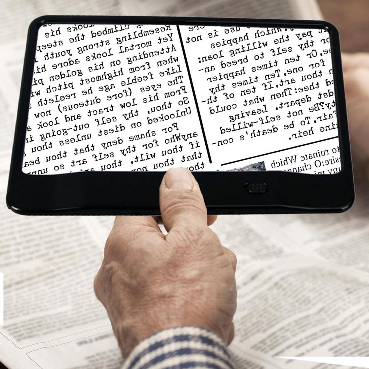 3 x Vergrootglazen met Licht voor Senioren, Handheld Leeshulpmiddel voor Slechtzienden, Ideaal voor Lezen, Werk en Kinderen