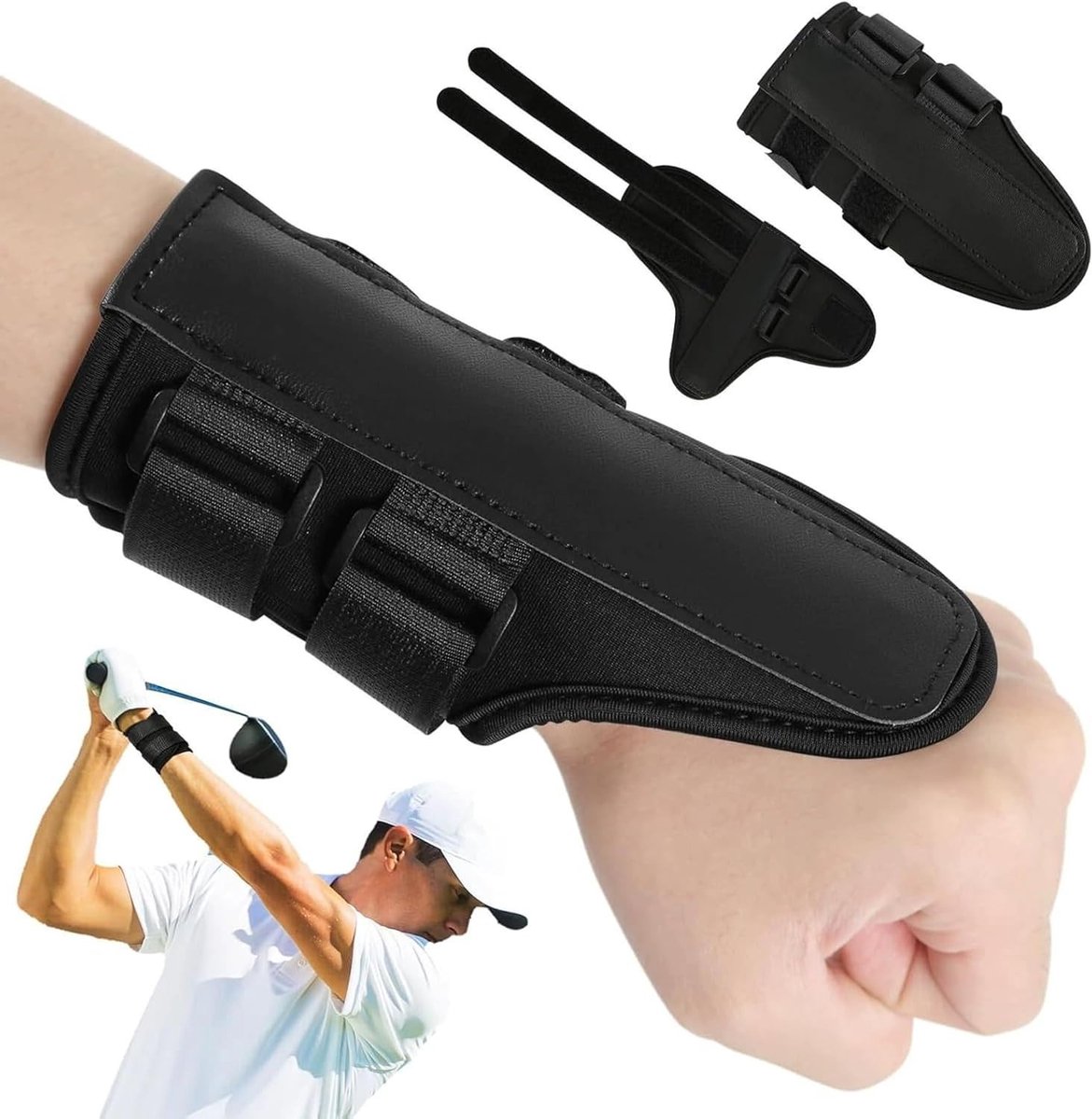 Golf Polssteun en Trainer voor Beginners en Senioren - Neopreen Polsband voor Correcte Swing en Alignement Oefeningen