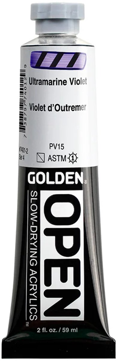 Golden OPEN Acrylics Ultramarine Violet 2 FL OZ./59 ml