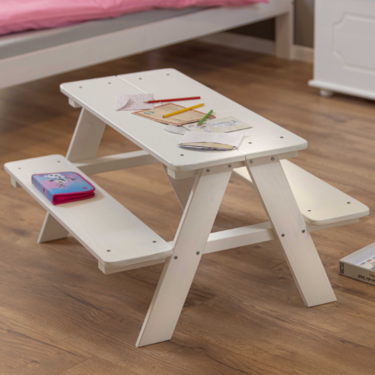 Picknicktafel Voor Kinderen Hannah - Wit