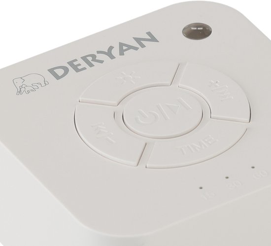 Deryan White Noise Box - Baby Slaaphulp - 9 Geluiden - Oplaadbaar van deryan — afbeelding 3