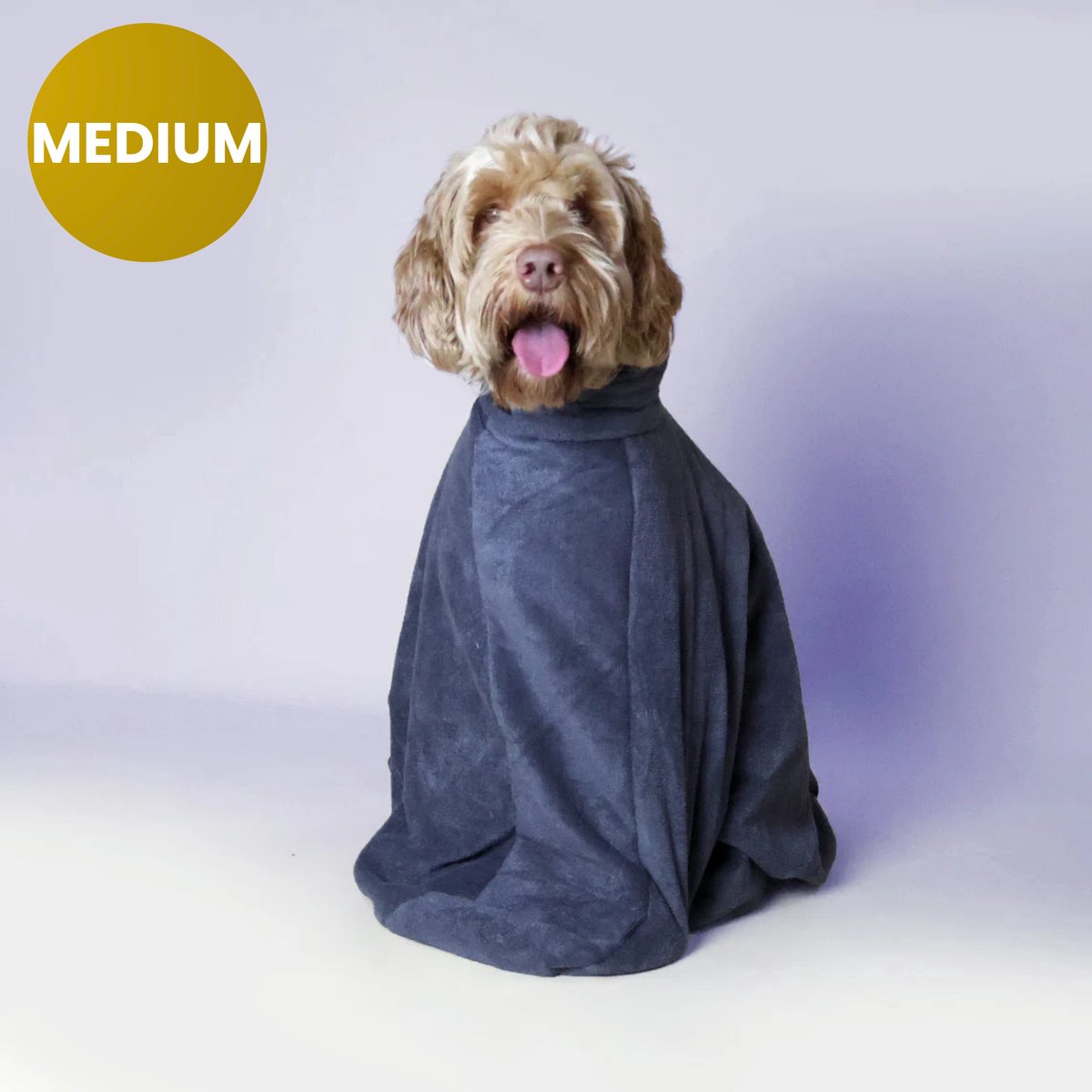 Furry Original® Honden Droogzak - Handdoek met Rits - Rustgevend Alternatief voor Droogdoek - Sneldrogend, Super Absorberend en Zacht - Voor Labradoodle & Andere Rassen - Grote & Kleine Hond - Pet Towel - Medium - Verzorging & Kleding - Microvezel