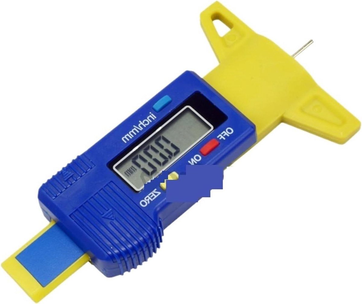 Bandenprofieldieptemeter - Meetlat - Banden Slijtage Meten - Groot LCD Scherm - 0-25 Mm - Zilver