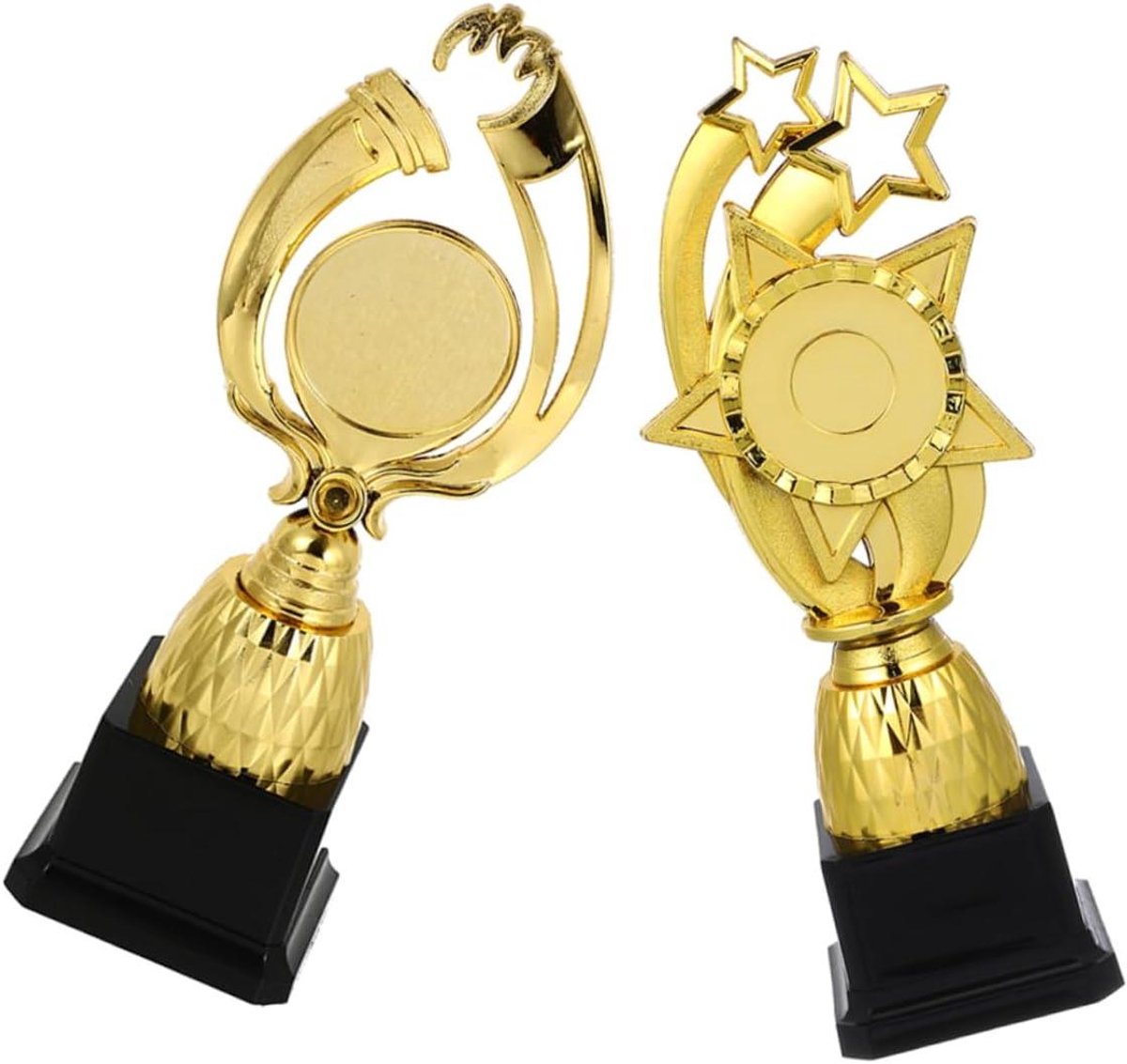 Wedstrijdtrofee Beker - Feestprijs Decoratie - Competitie Belonen - Speciaal Vormgegeven - 25 Centimeter Lengte - Goudkleurig