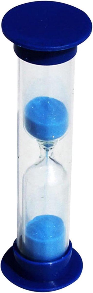 Zandloper - Mini timer - Spelletjes spelen - Handgemaakt glas - 8.5 cm hoog - Meerdere kleuren