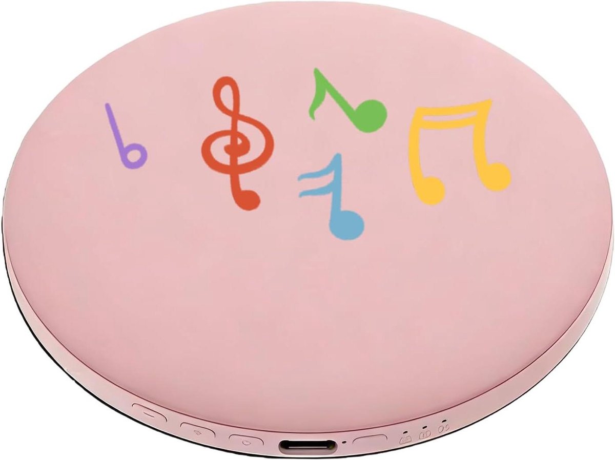 Kussen Luidspreker - Geluidsmachine Slapen - Ontspannen Slapen - Gerichte Audio - 10 x 10 x 1.5 cm - Roze
