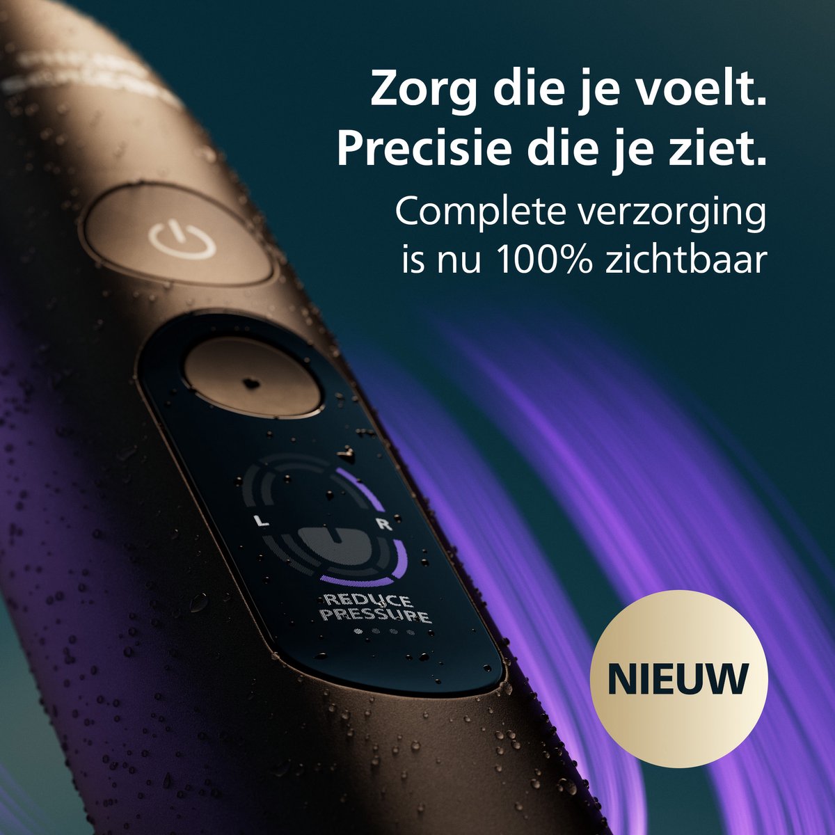Philips Sonicare Next-Generation DiamondClean 8000 Elektrische Tandenborstel - Slimme Poetsdruksensor, Persoonlijke Coaching, Wittere Tanden & Gezonder Tandvlees - Zwart - HX8311/12 thumbnail 2