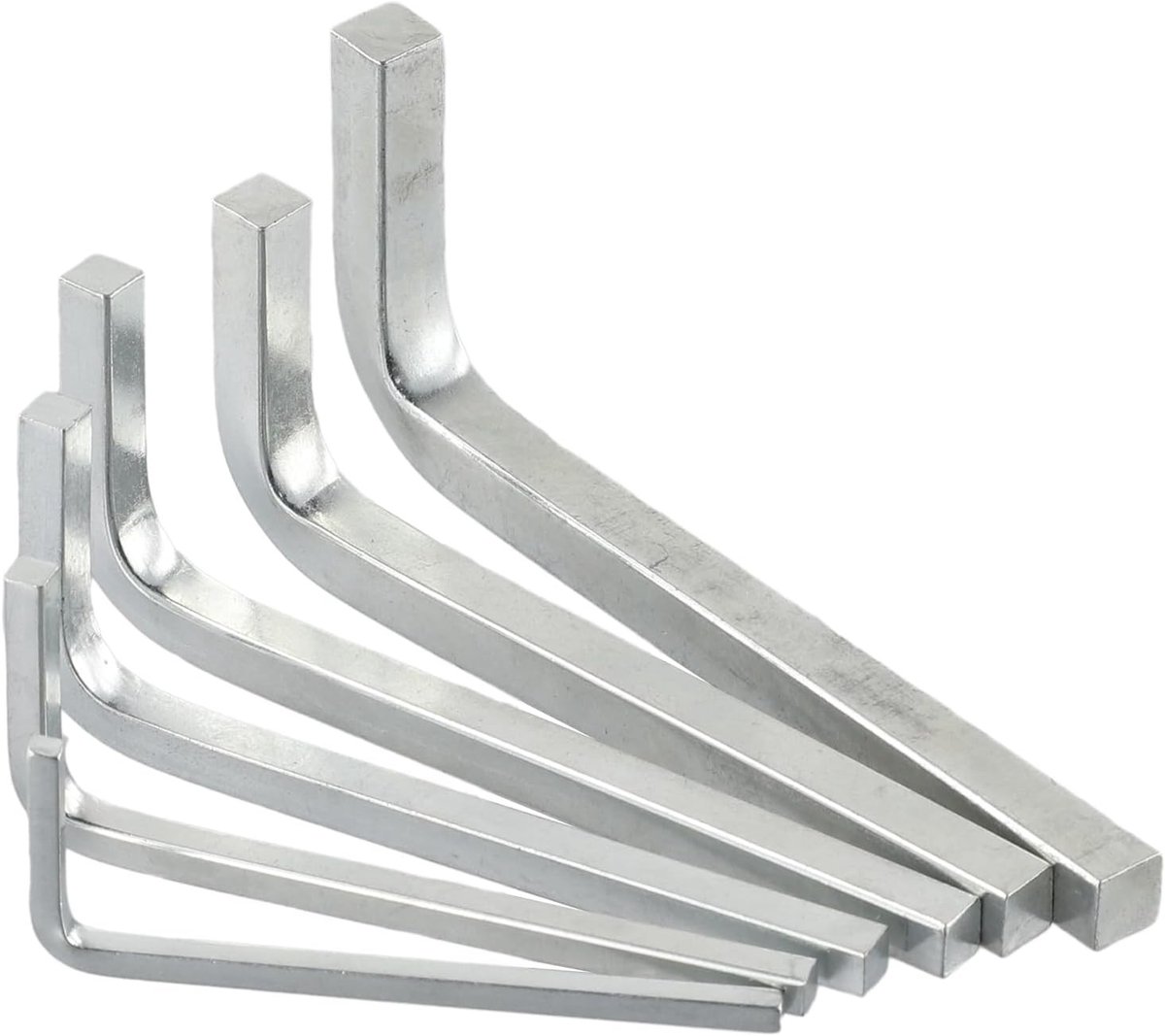 Set van 6 L-vormige vierkante moersleutels en schroevendraaiers voor 3-8mm bouten en schroeven