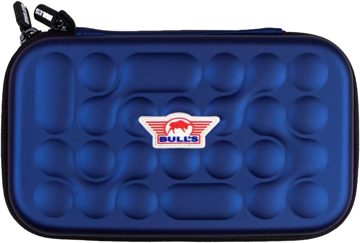 Dartcase Blauw - robuuste buitenkant - reliëf structuur - geschikt voor 2 dartsets - ShopVlot