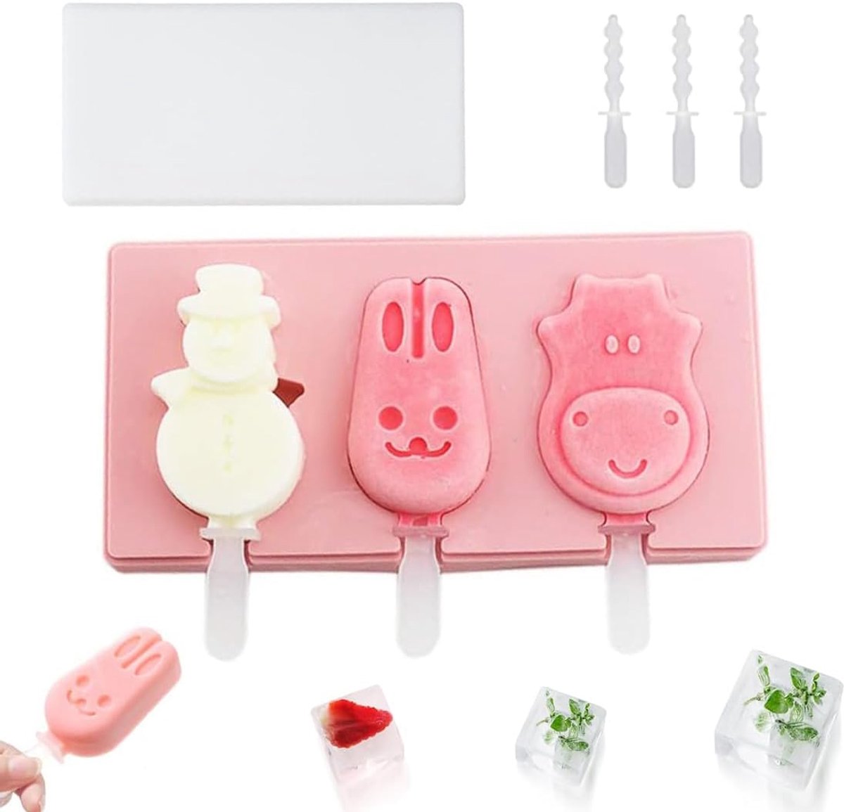 IJsblokjesvorm 3 Cavity - Herbruikbare ijsvormpjes - BPA-vrij - Leuk voor kinderen - ShopVlot