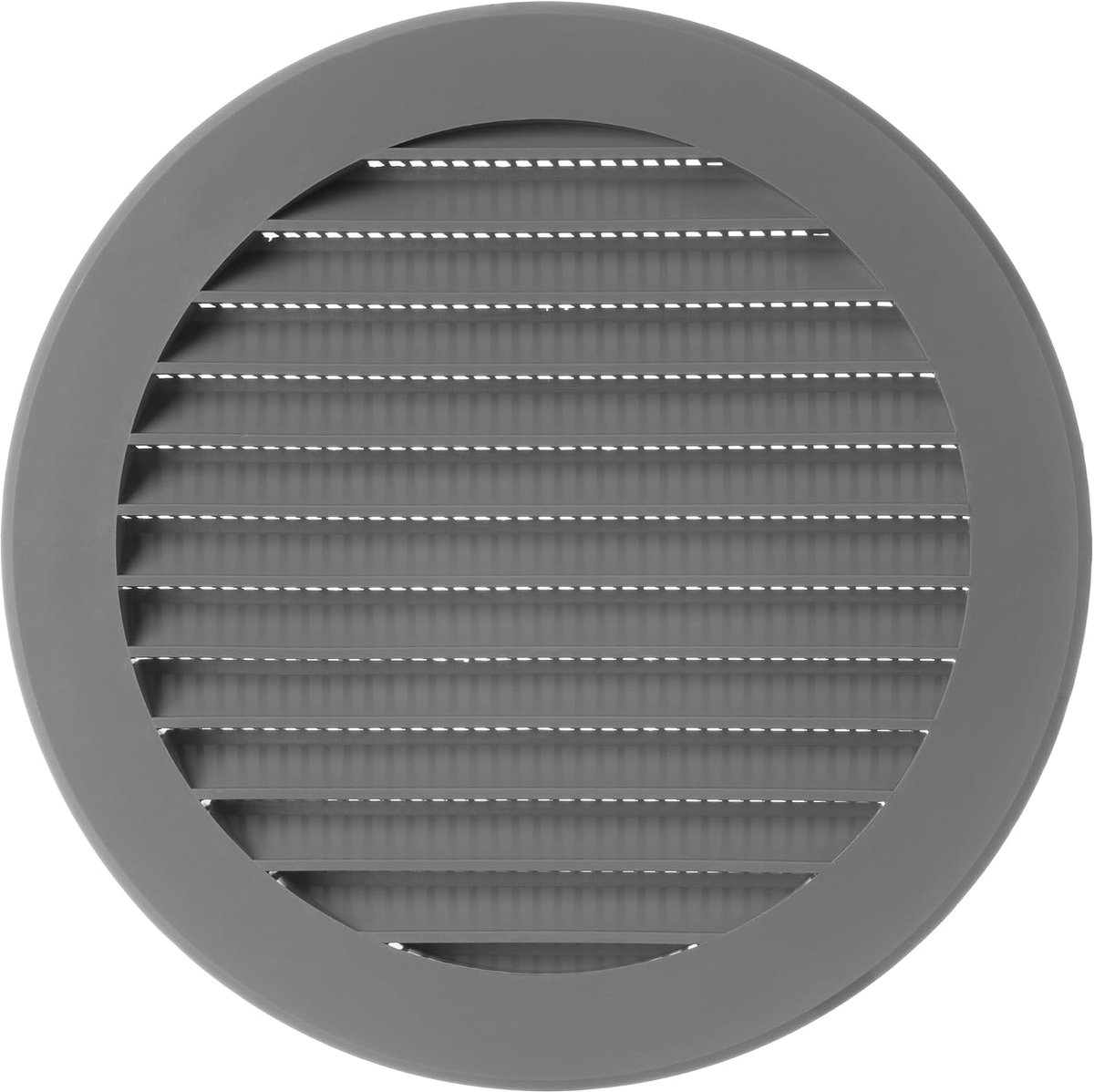 Ventilatierooster 125mm - Grijs kunststof - Ronde lamellen - Ideaal voor ventilatiesystemen - ShopVlot