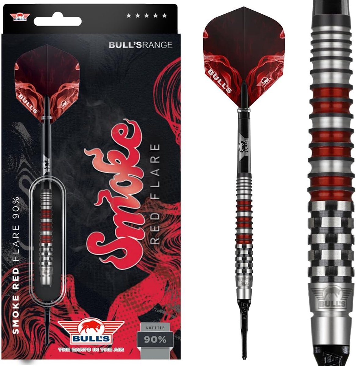 Darts Bulls 18g - Soft - Rood - Perfect voor nauwkeurige worpen - ShopVlot
