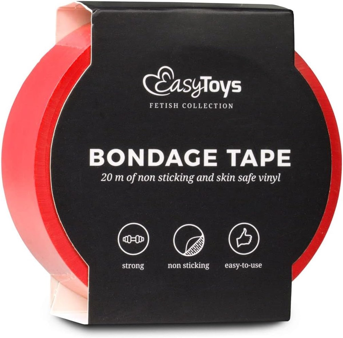 Bondage tape - rood - niet plakkerig - geen haarbeschadiging - ShopVlot