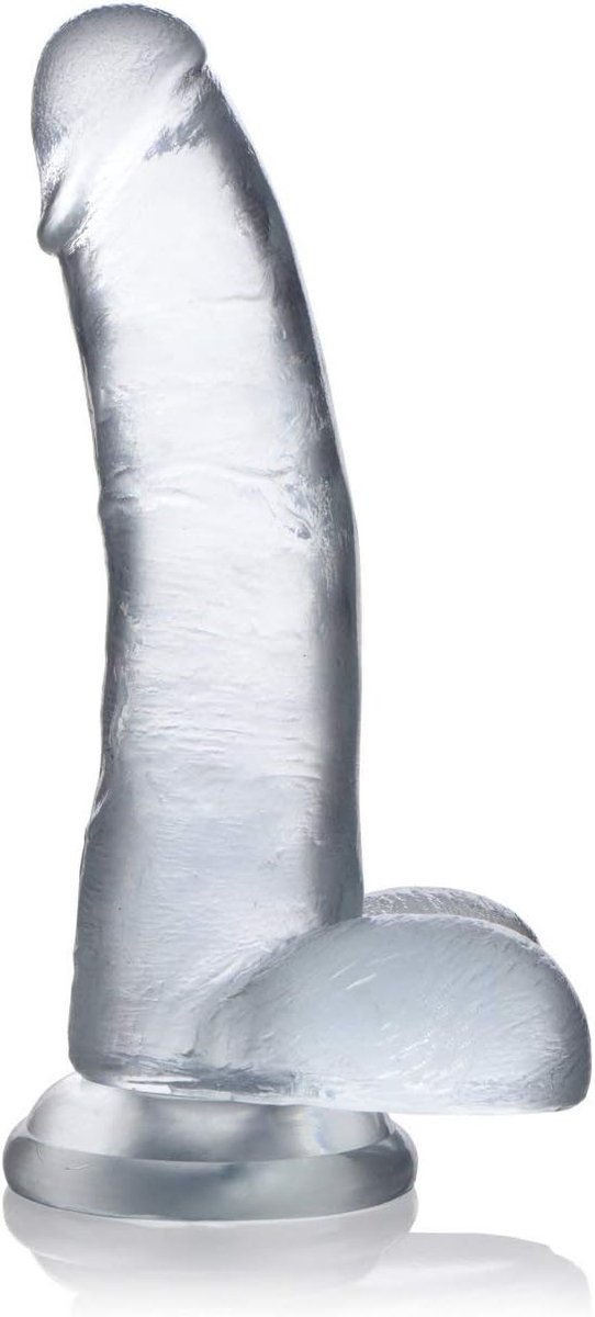 C-Thru Dong 8 Inch - Doorzichtig - Phthalaatvrij - Sterke zuignap voor stimulatie - ShopVlot