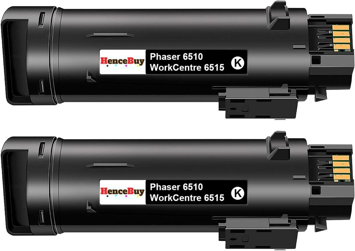 Toner zwart compatibel voor Xerox 6510 6515 - 2 stuks - Hoog rendement - Betrouwbaar printresultaat - ShopVlot