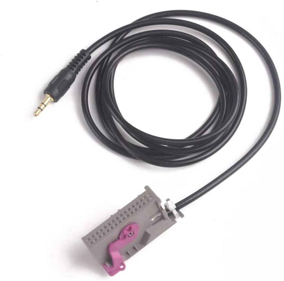 Aux-in adapter 3.5 mm - 32-pins aansluiting - Geschikt voor Audi RNS-E - Muziekstreaming in de auto - ShopVlot
