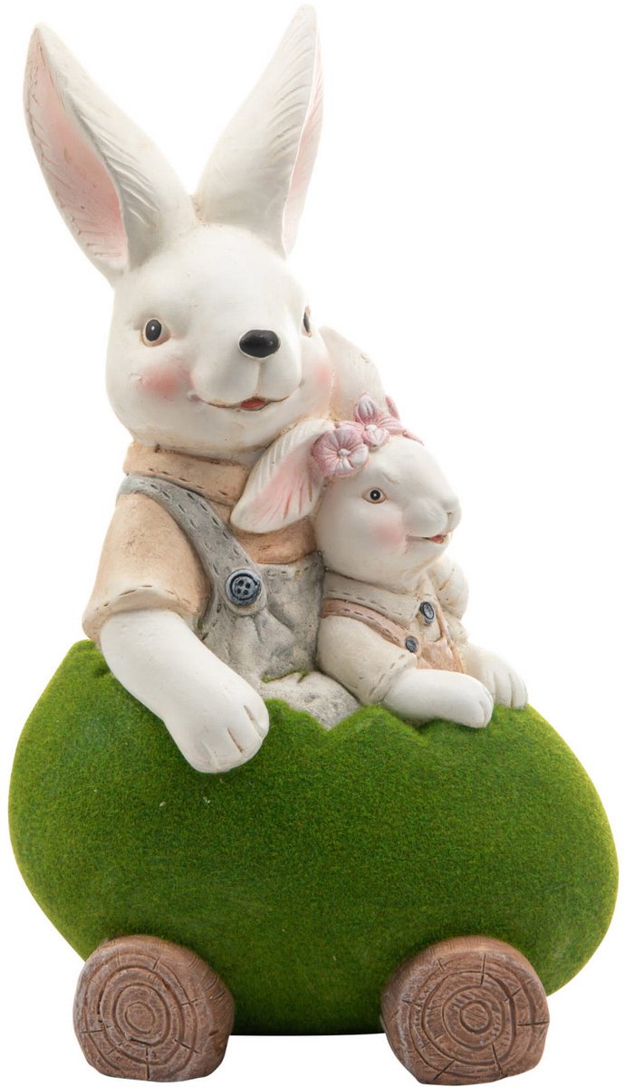 Decoratieve Zwijnenfigur met Jong - 45 cm Hoog