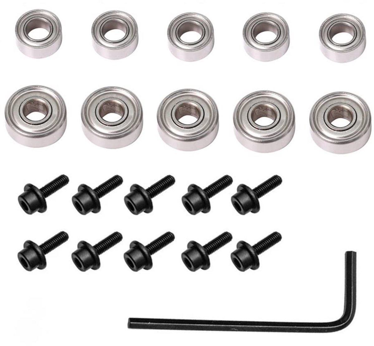 Vervangingsset kogellagers 10 stuks - Precisie - Voor routerbit reparatie - Voor schone snedes - ShopVlot