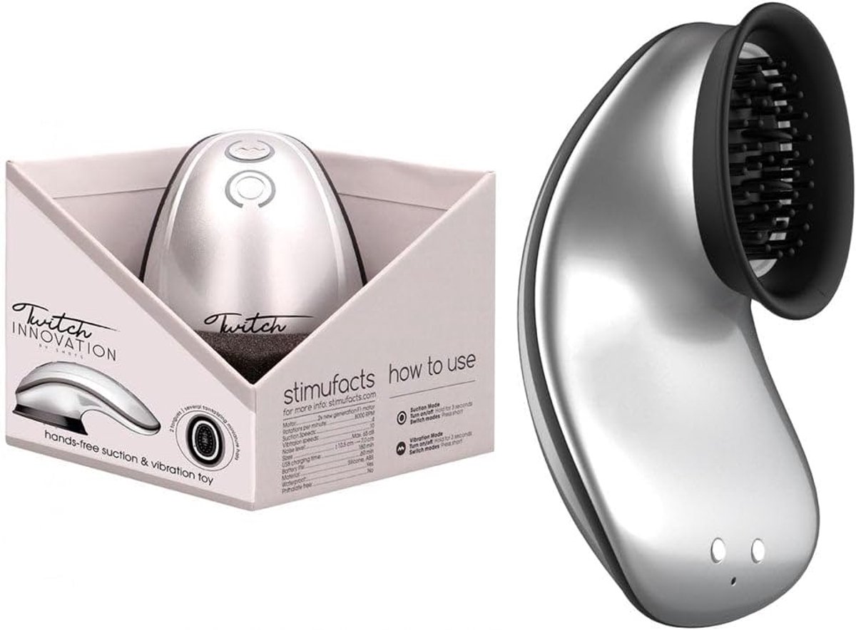 Suction & Vibration Speeltje - Handsfree - Zilver - Geniet zonder handen - ShopVlot