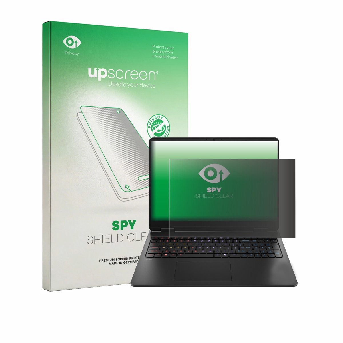 upscreen - privacy screenprotector voor HP HyperX Omen 16 - Folie Beschermfolie Blauwlichtfilter