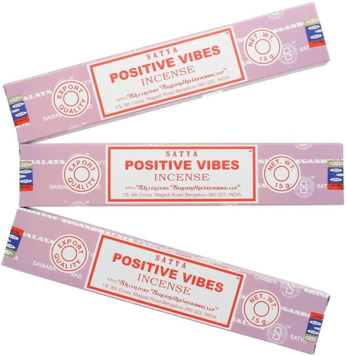 Wierookstokjes - 3 x positieve vibes - 3 verpakkingen - Creëer een ontspannen sfeer - ShopVlot