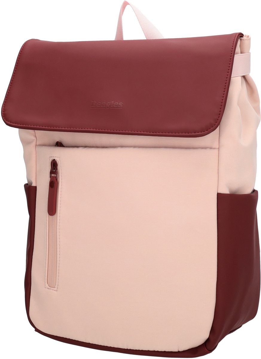 Beagles Originals Kobe Rugzak 15,6 inch Laptop Rugtas Werk School Universiteit - Bordeaux rood