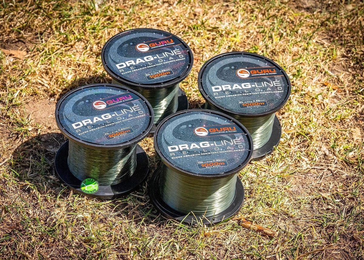 Mono lijn 1000m - Korda Guru Drag Line Re-Load - hoge trekkracht - ideaal voor karpervissen - ShopVlot