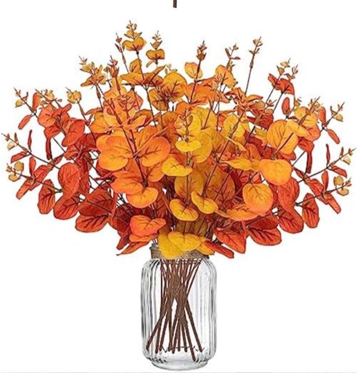 Herfstdecoratie 13,5 Inch - Eucalyptus Takken - Kunstplanten - Creëer een warme sfeer - ShopVlot