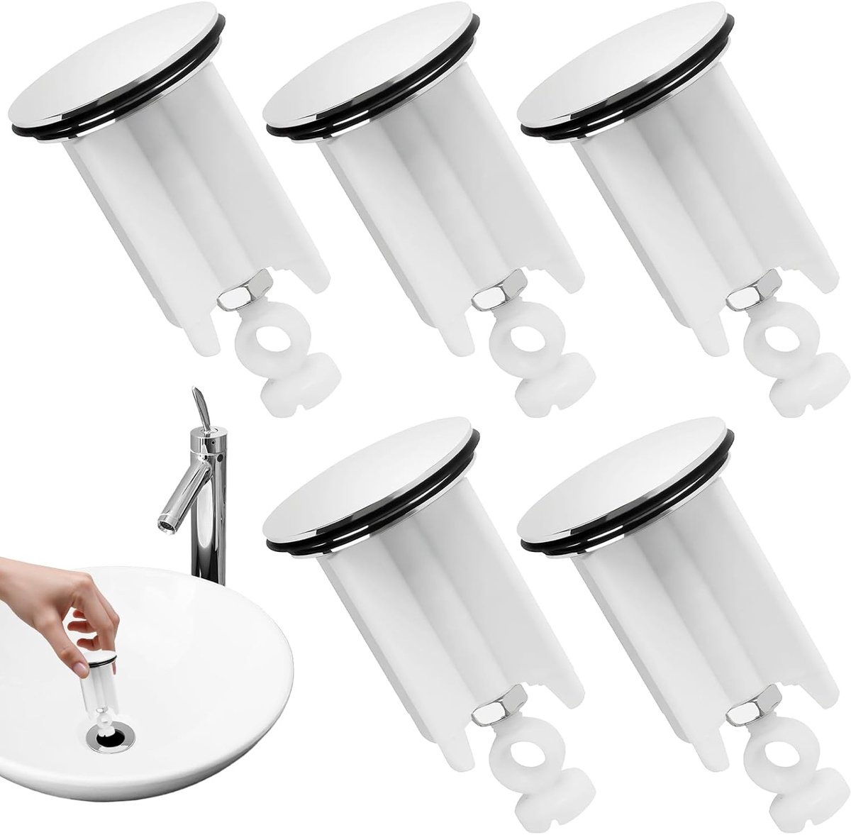 Pop Up Stopper 40 mm - Messing Afvoerstop - Universeel voor Wasbakken en Bidets - ShopVlot