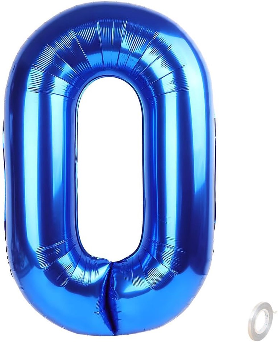 Giant Foil Ballon 101 cm - Nummer 0-9 - Helium Ballon - Perfect voor verjaardag en bruiloft - ShopVlot