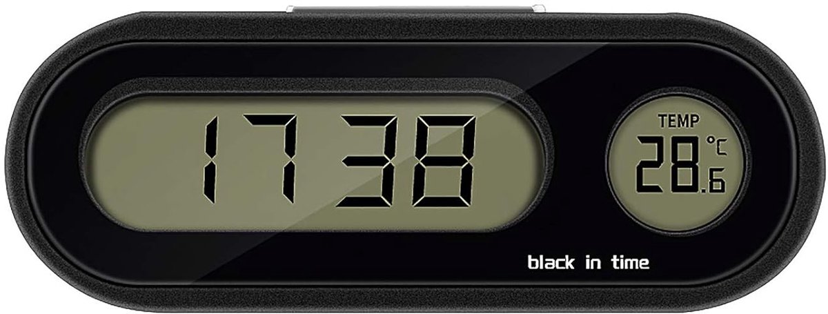 Digitale auto klok met thermometer - waterdicht en schokbestendig - flexibele bevestiging - betrouwbaar gebruik - ShopVlot