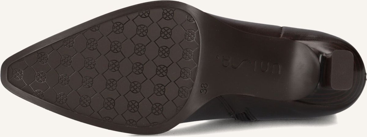 Unisa Lomas Enkellaarsjes - Enkelboots met rits - Dames - Bruin - Maat 37