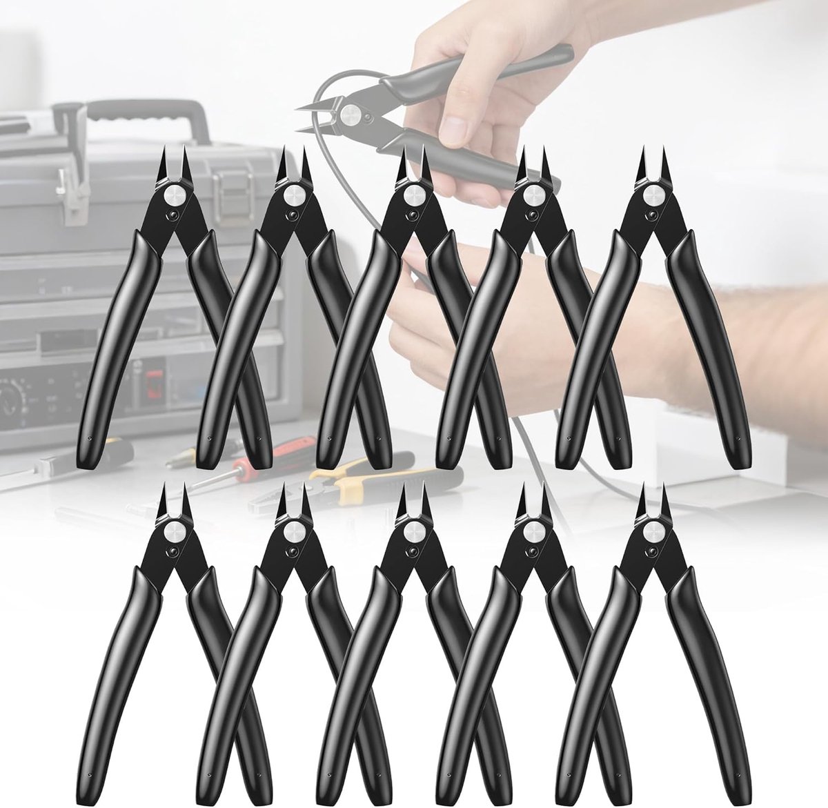 Zijcutters 130mm - Manganese staal - Ergonomische handgreep - Voor modelbouw en ambachten - ShopVlot