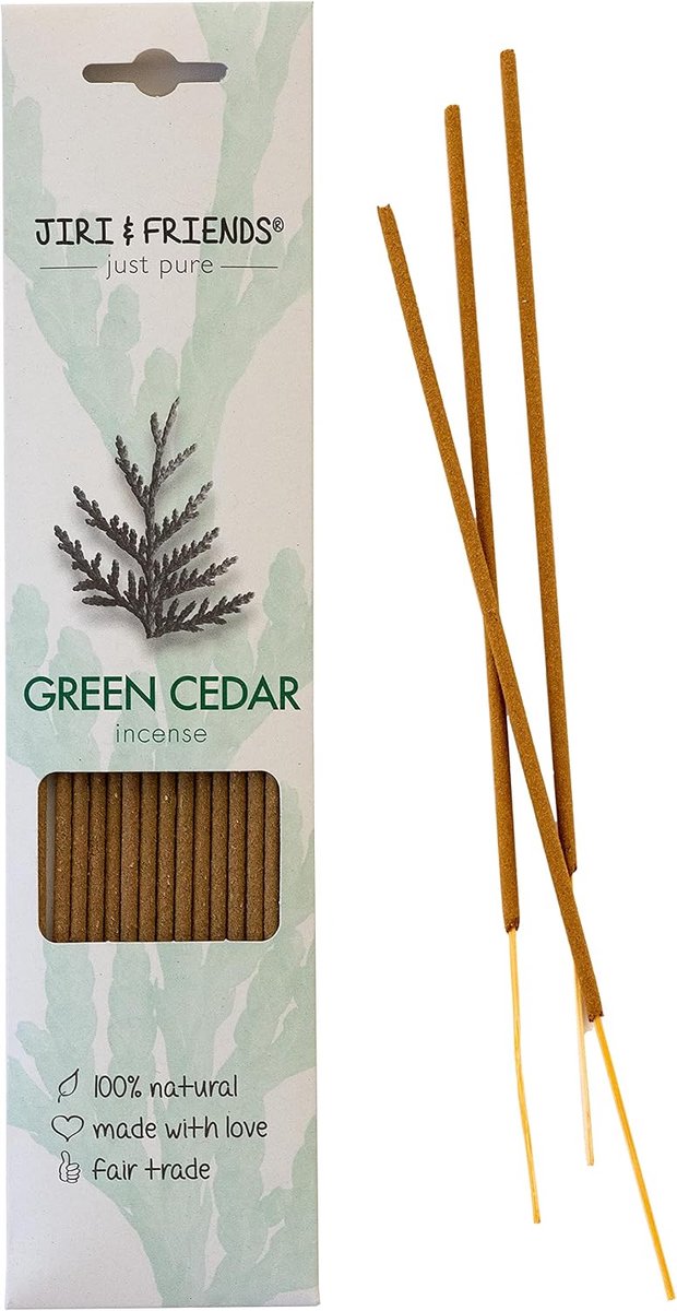 Wierookstokjes - groene ceder - 100% natuurlijk - beschermende aromatherapie - ShopVlot