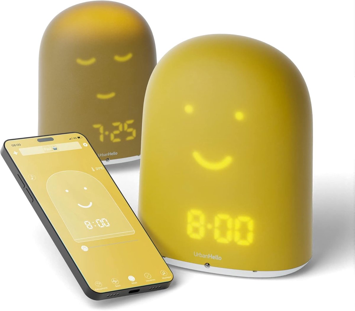 Babyfoon audio met slaapmonitoring - Nachtlampje - Bluetooth speaker - Communicatief voor ouders - ShopVlot
