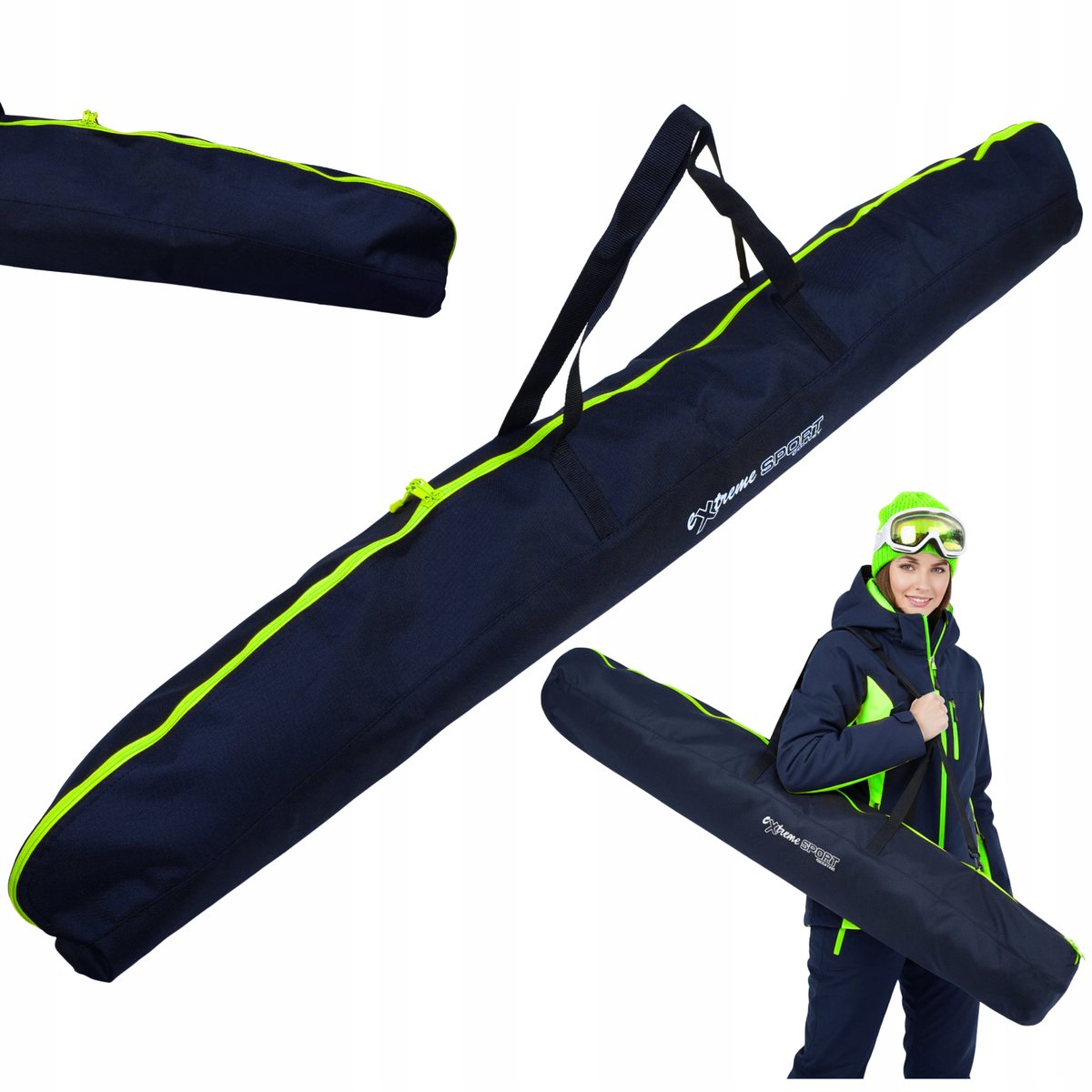 Merkloze Skitas 170 cm - Praktische Bescherming voor Ski's en Stokken