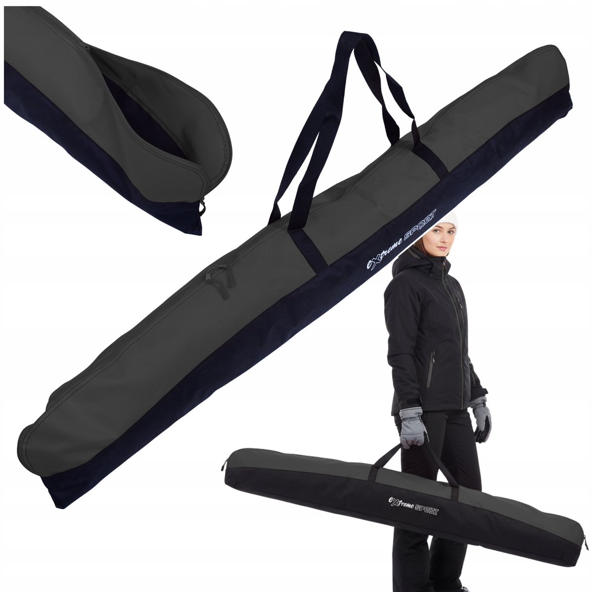 Merkloze Skihoes 170 cm - Praktische Bescherming voor Ski's en Stokken