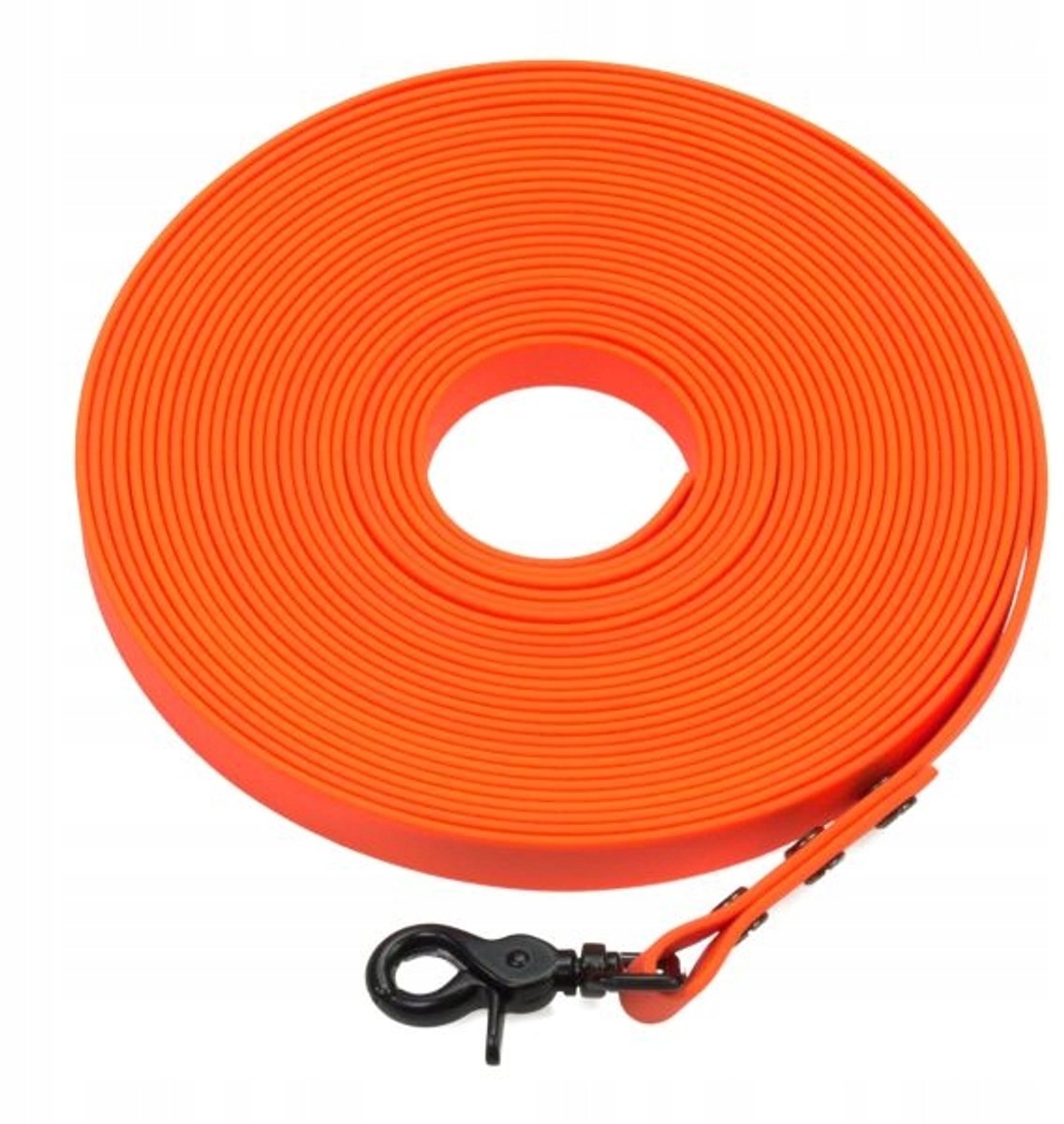 Merkloze Biothane Trainingslijn 5m Oranje - Waterdicht & Duurzaam