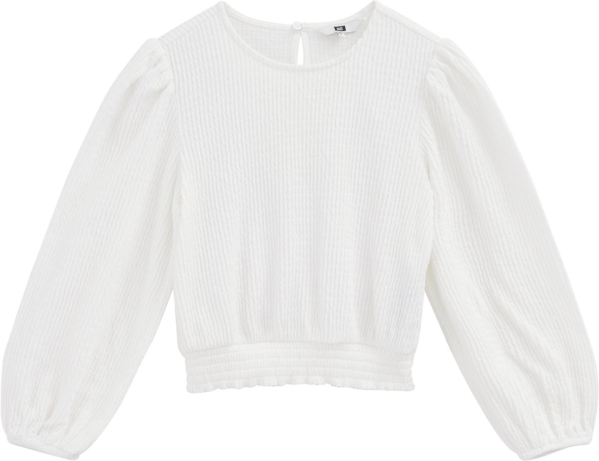 WE Fashion Meisjes cropped top met structuur