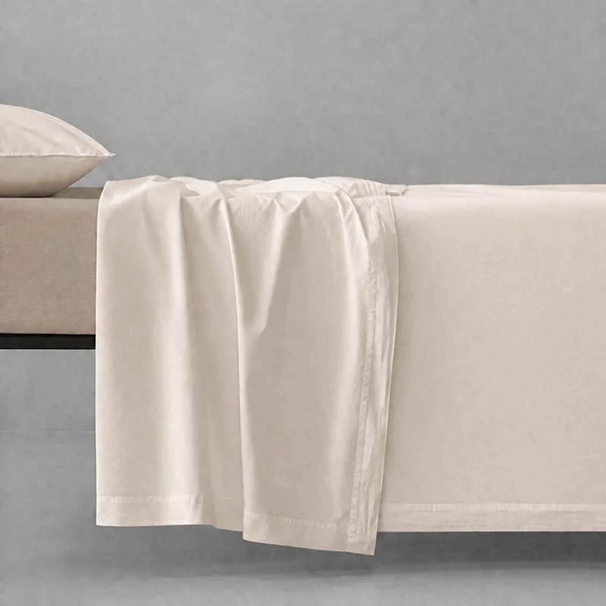 KOALA HUG Laken / Bovenlaken 280x290 cm – 100% TENCEL™ Lyocell Satijn – Parelbeige – 300 TC – Zijdezacht, Koel & Temperatuurregulerend – Ademend & Vochtabsorberend – Hypoallergeen – Hotelkwaliteit Beddengoed