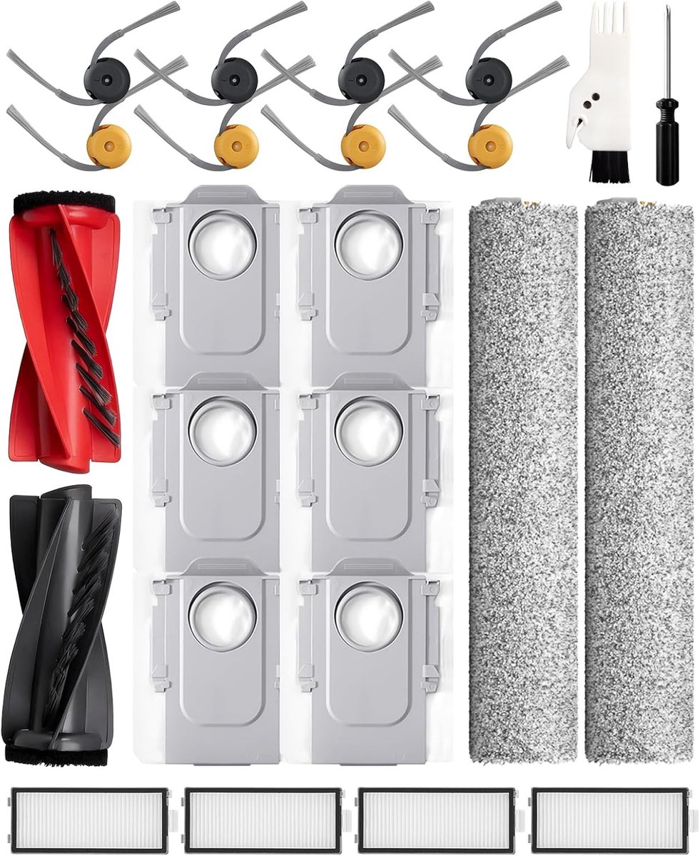 accessoiresets voor robotstofzuiger - 24 stuks - perfect compatibel - behoudt volledige prestaties - ShopVlot